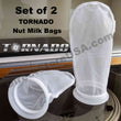 Set of 2 TORNADO Nut Milk Bags (200 micron) - the Next Evolution of Strainer Bags (2 PACK) - TornadoBlender.com / DirectStoreUSA.com